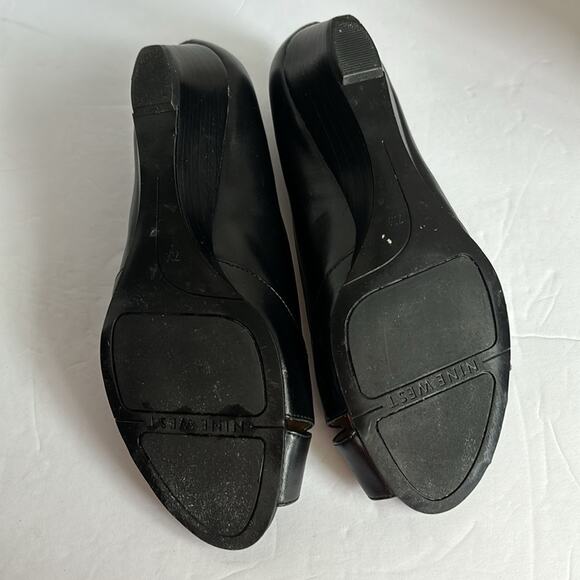 Nine West Adrio Peeptoe Wedge Pumps  Women’s Size 7 - Picture 7 of 8
